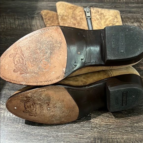 Tan Western Cowboy Boots with Zipper Old Gringo - Picture 2 of 5